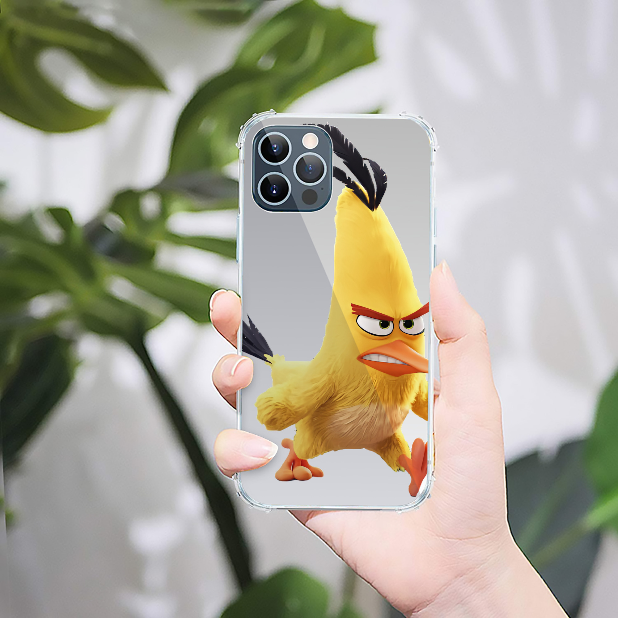 （画像用） Angry Birds アングリーバード 【iPhone 12シリーズ対応】透明スマホケース（クリアソフトケース）